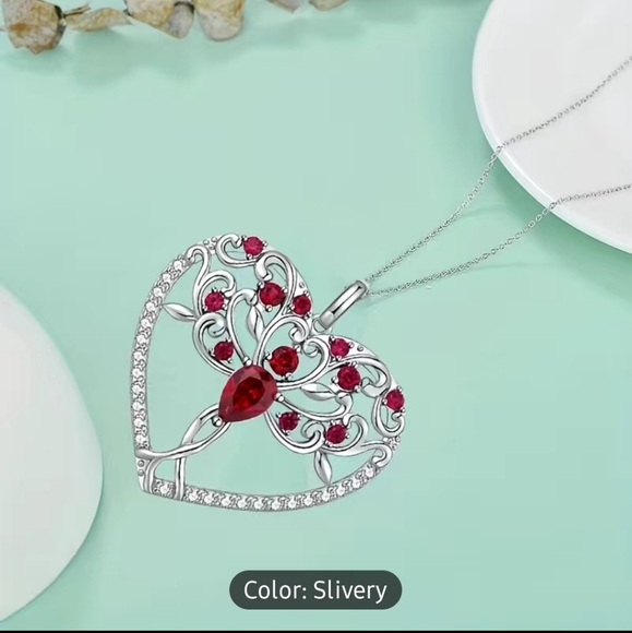 NEW Tree of Life Heart Necklace - Picture 5 of 6